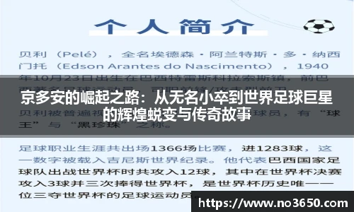 XC-Sports京多安的崛起之路：从无名小卒到世界足球巨星的辉煌蜕变与传奇故事